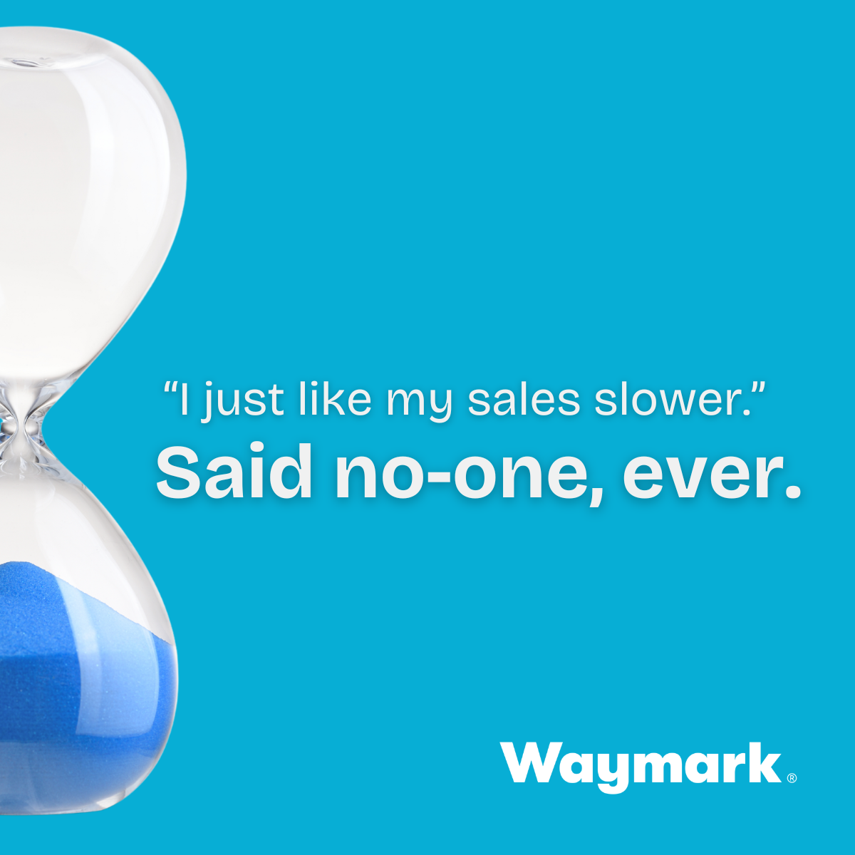 Waymark LinkedIn ABM ad: peer proof messaging